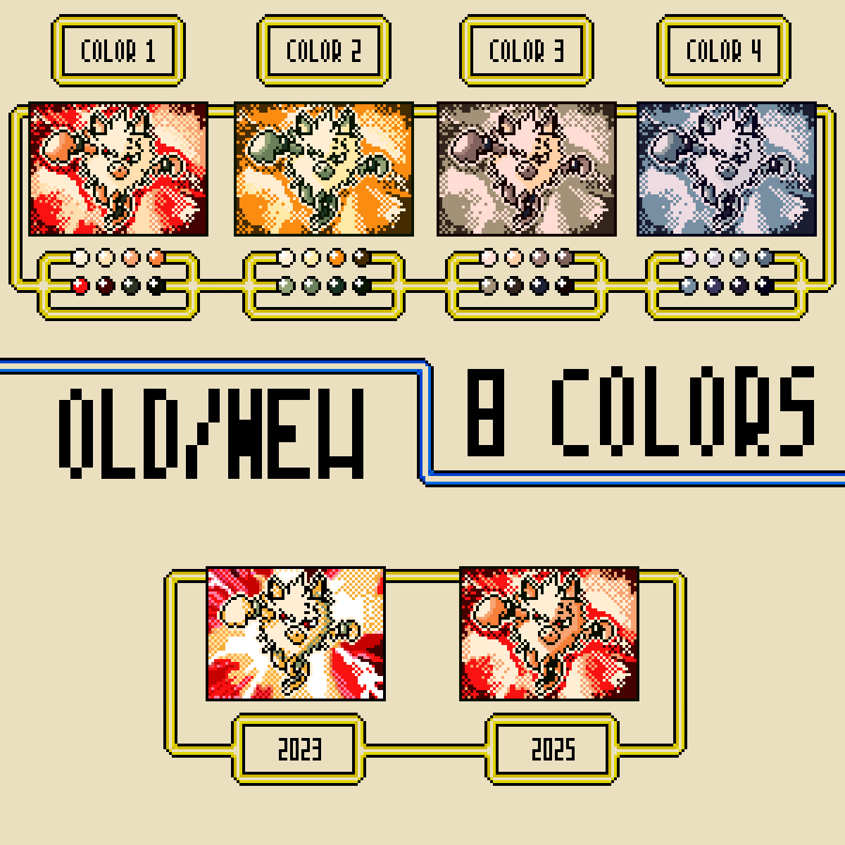 daichi15art's tweet photo. Primeape card from an original draw made by me [2/2]  

#gameboy #gbc #gen1 #pixelart #pokemon #pokemontcg #pokémoncards #sprite #oc https://t.co/IJwhzGrlAK