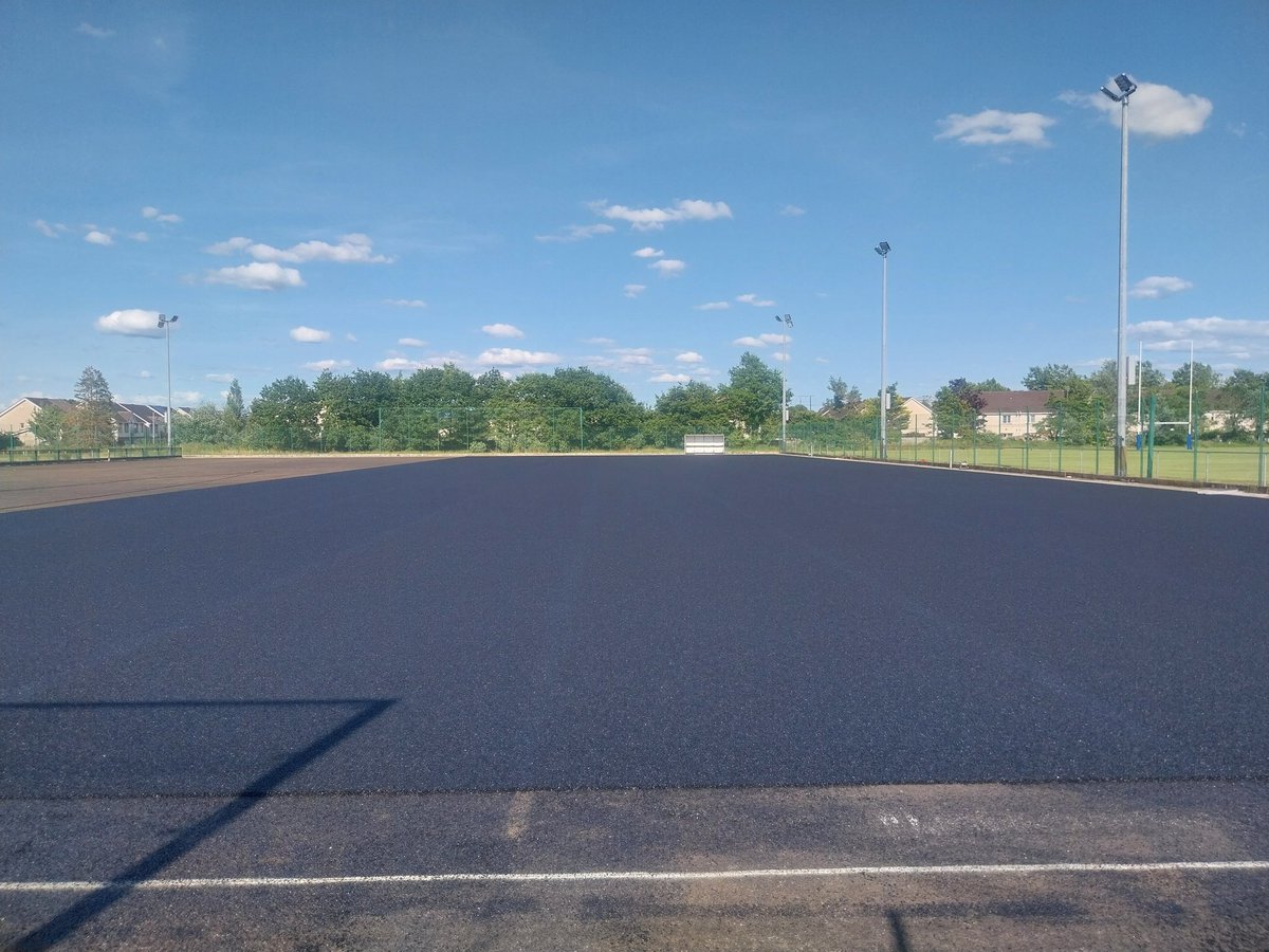 New shockpad for our new carpet on our astro taking shape. Excellent new facility for August for all our students