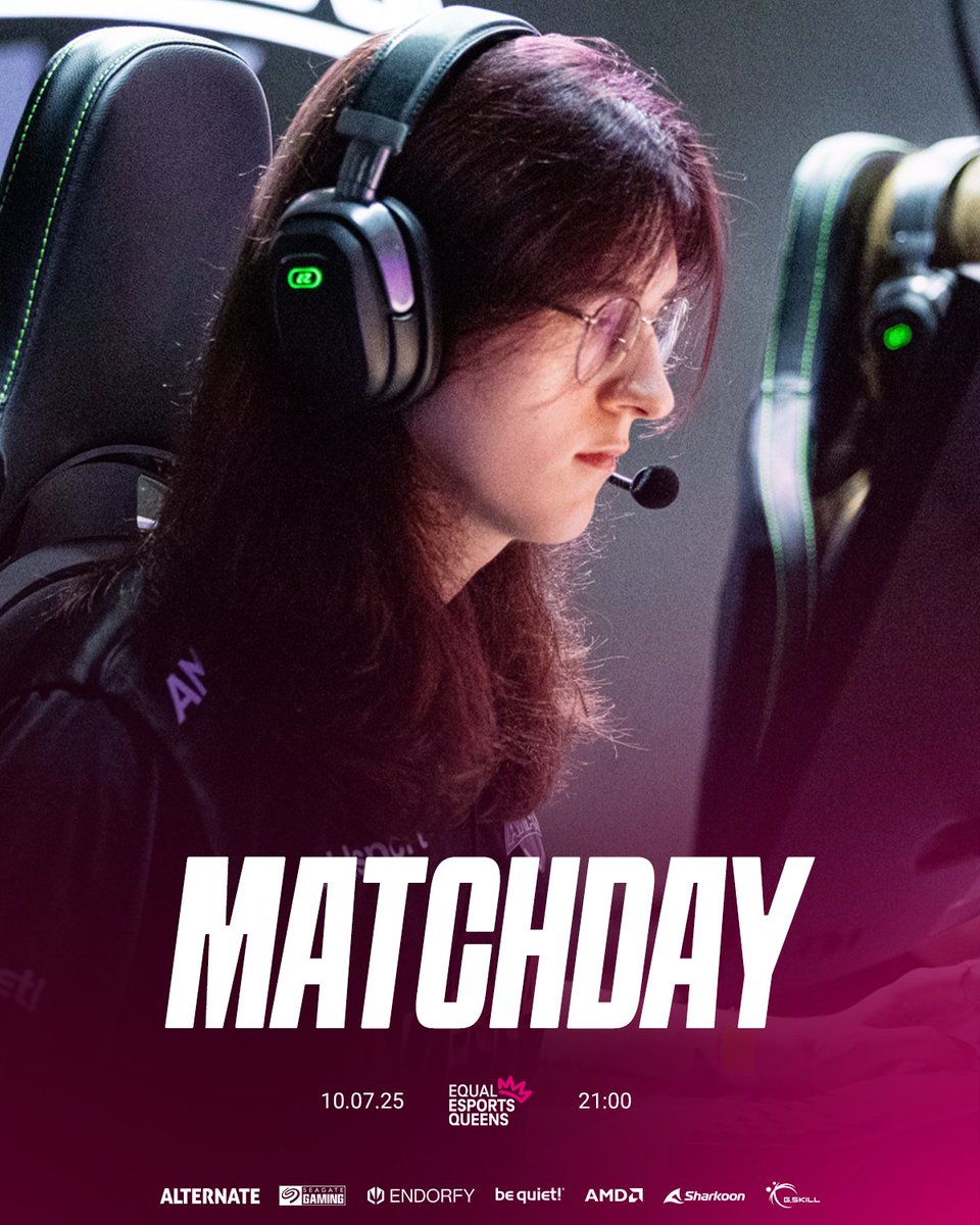 Time to lock in 🔒 Am zweiten #EqualEsportsQueens Spieltag treffen wir auf <a href="/FOKUSValorant/">FOKUS VALORANT</a> Sakura und möchten endlich unsere ersten Punkte einfahren. 😼

Mit dabei ist auch heute wieder Super-Sub <a href="/laraheldd/">Lawa</a>. 🤩

#aufgehtsattax