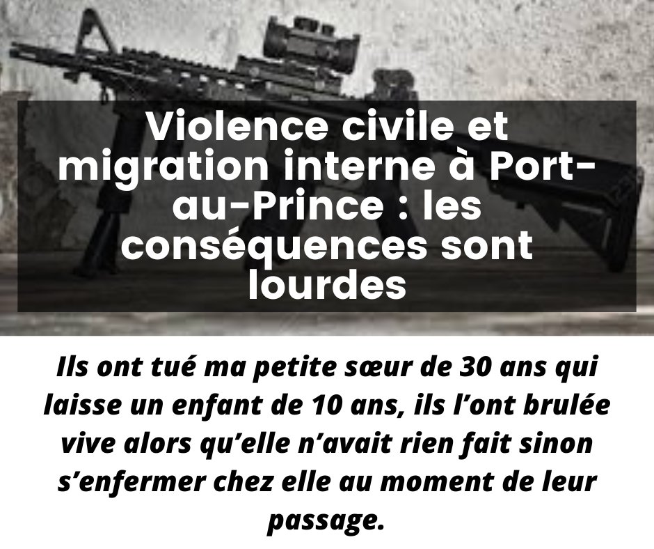 𝘘𝘶𝘢𝘯𝘥 𝘫𝘦 𝘳𝘦́𝘢𝘭𝘪𝘴𝘢𝘪𝘴 𝘤𝘦 𝘵𝘳𝘢𝘷𝘢𝘪𝘭, "𝘏𝘶𝘮𝘢𝘯 𝘙𝘪𝘨𝘩𝘵𝘴 𝘞𝘢𝘵𝘤𝘩" 𝘪𝘯𝘥𝘪𝘲𝘶𝘢𝘪𝘵 𝘲𝘶𝘦 150 000 𝘏𝘢𝘪̈𝘵𝘪𝘦𝘯𝘴/𝘯𝘦𝘴 𝘰𝘯𝘵 𝘦́𝘵𝘦́ 𝘥𝘦́𝘱𝘭𝘢𝘤𝘦́𝘴/𝘦𝘴 𝘱𝘢𝘳 𝘭𝘦𝘴 𝘷𝘪𝘰𝘭𝘦𝘯𝘤𝘦𝘴 𝘢𝘳𝘮𝘦́𝘦𝘴...

lenouvelliste.com/article/243260…
