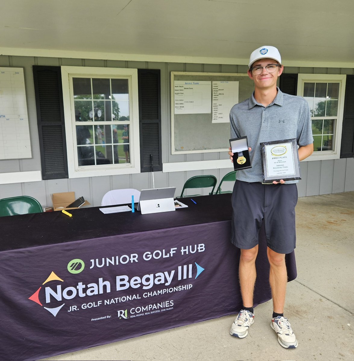 First 1st in a two day tournament!!Came home with a W at the Notah Begay III Indiana Regional qualifier 139 67-72. Sweet it is!! On to nationals Nov 7-9 2025
<a href="/nb3jgnc/">Notah Begay III Junior Golf National Championship</a> <a href="/NotahBegay3/">Notah Begay III</a>