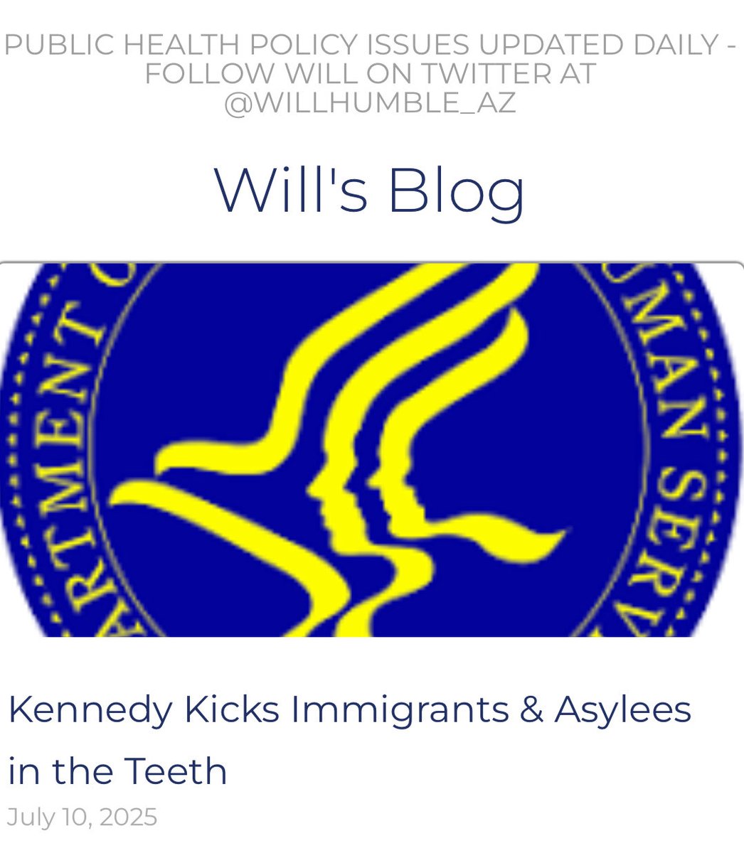 willhumble_az's tweet image. Today's @PublicHealthAZ blog:
'Kennedy Kicks Immigrants & Asylees in the Teeth' ➡️ azpha.org/2025/07/10/ken…