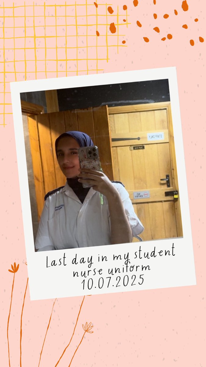 Today, I wore my student uniform for the last time. It felt strange, almost surreal. That uniform has seen me through some of my hardest and proudest moments. Taking it off for the last time wasn’t just the end of a day—it marked the end of a chapter #studentNurse