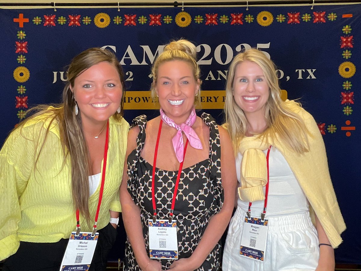 Your RISD math specialist learning so much at #CAMT25! @MsLeppke <a href="/mathymichal/">Michal Grissom</a> <a href="/msmeaganmayo/">Meagan Mayo</a>