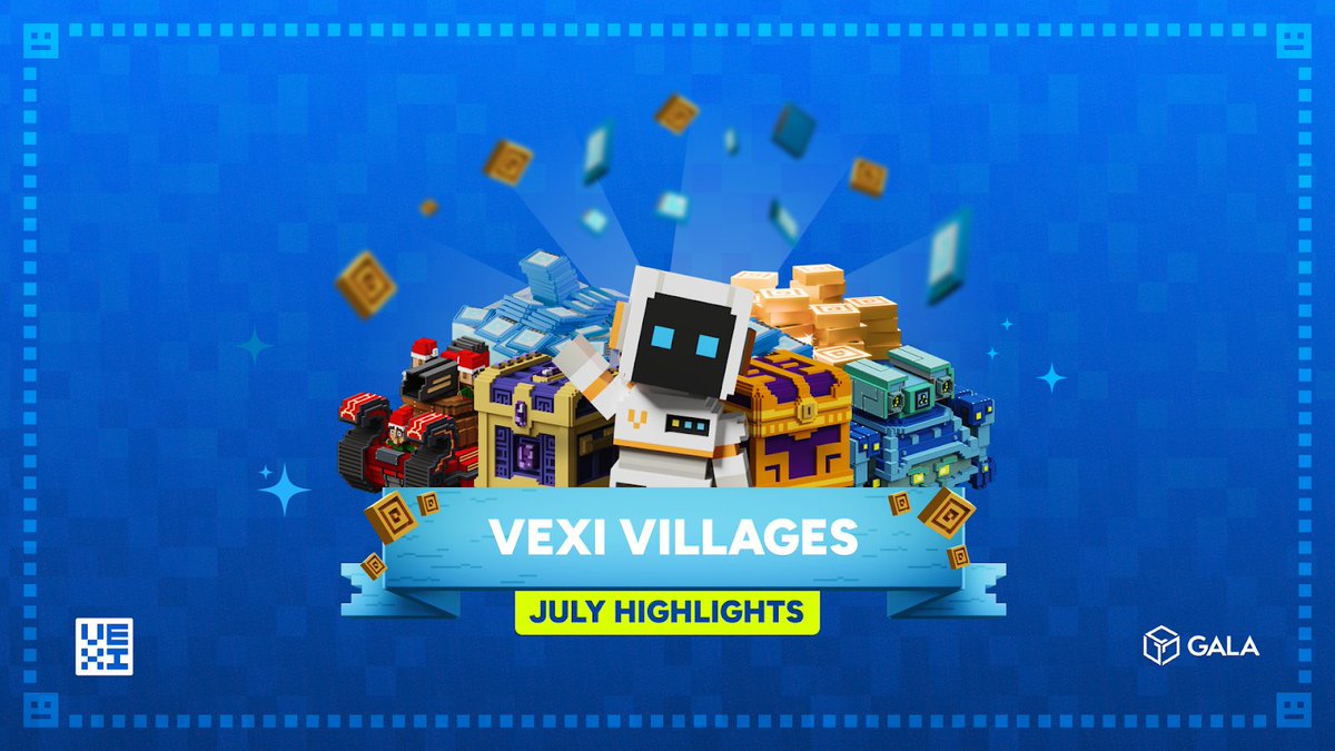 GoGalaGames's tweet image. VEXI VILLAGES – JULY UPDATES ARE HERE!
news.gala.com/gala-games/vex…
🕷️ Spider Tanks drop July 10
🏗️ Instant demolition with Bytes
🎪 Carnival Grounds Mystery Box
🎭 New Affinity Vexi: Jaxel
🎆 Grand Carnival Event
⚖️ Rarity rework + anti-cheat & UI upgrades
Read the full…