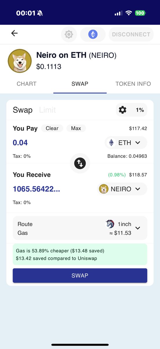 Gas fees are up, but not with Trador. Save 53% on gas fees for Neiro, and get 1% extra token. Trador 🔥
