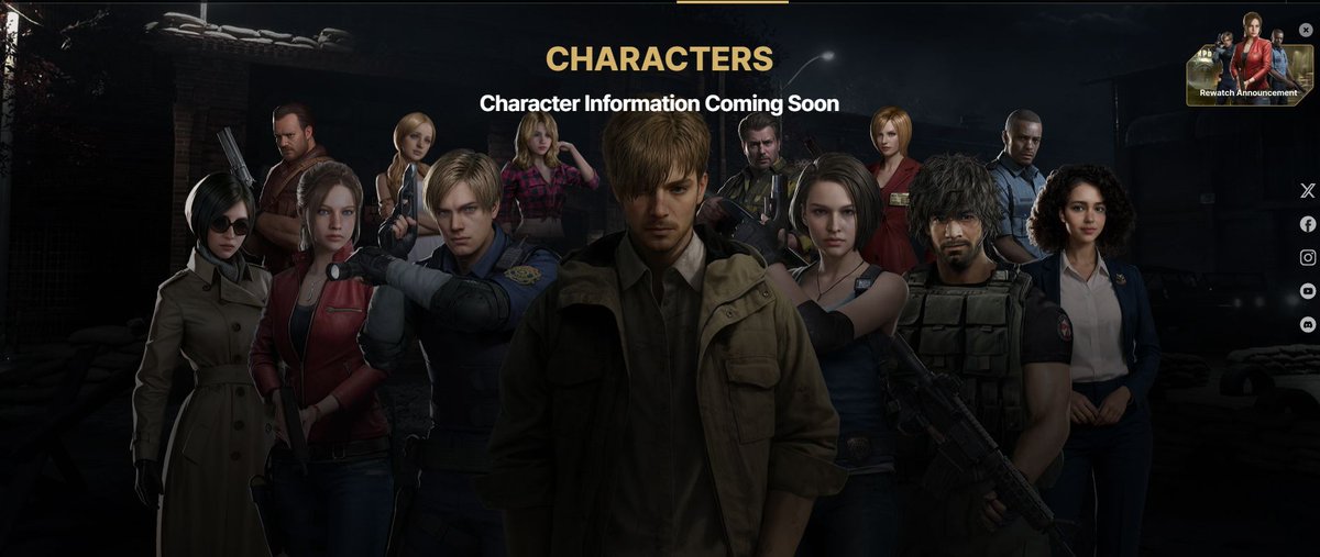 HUGE list of chracters planned for Resident Evil Survival Unit!