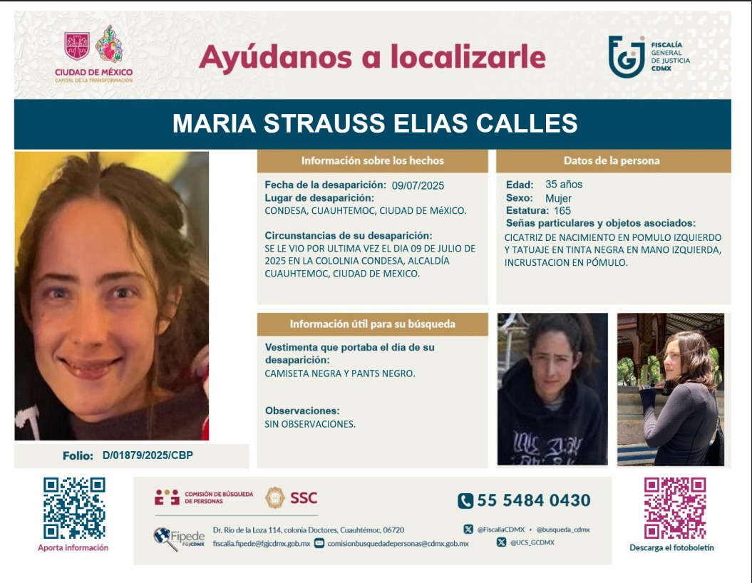 MaxtaGlez's tweet image. Por favor apoyemos a compartir es vecina de la #Cuauhtémoc 

#HastaEncontrarle

 @ReporterCondesa @RomaCondesa @CopacHipodromo1 @VidaCondesa @ReporterCondesa @LaRomaDF