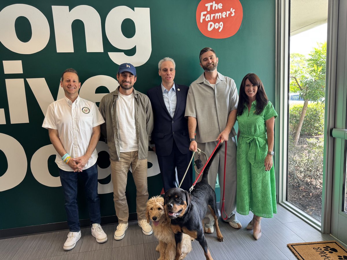 RepMoskowitz's tweet image. 🐾🐶 OPEN FUR BUSINESS: Very excited to see @thefarmersdog open their new office in Boca Raton and look forward to seeing the great business they continue to build here!