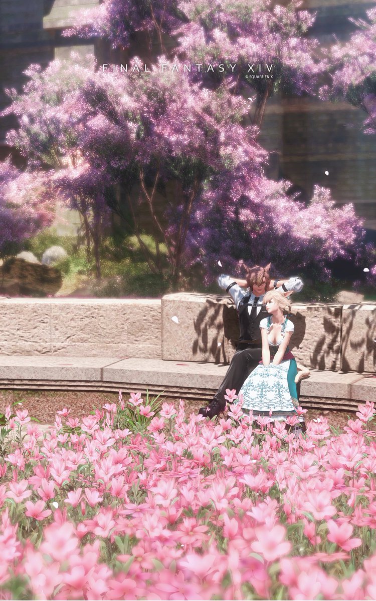 久しぶりにシラディハの花園に🌸✨

#FF14 #ミコッテ