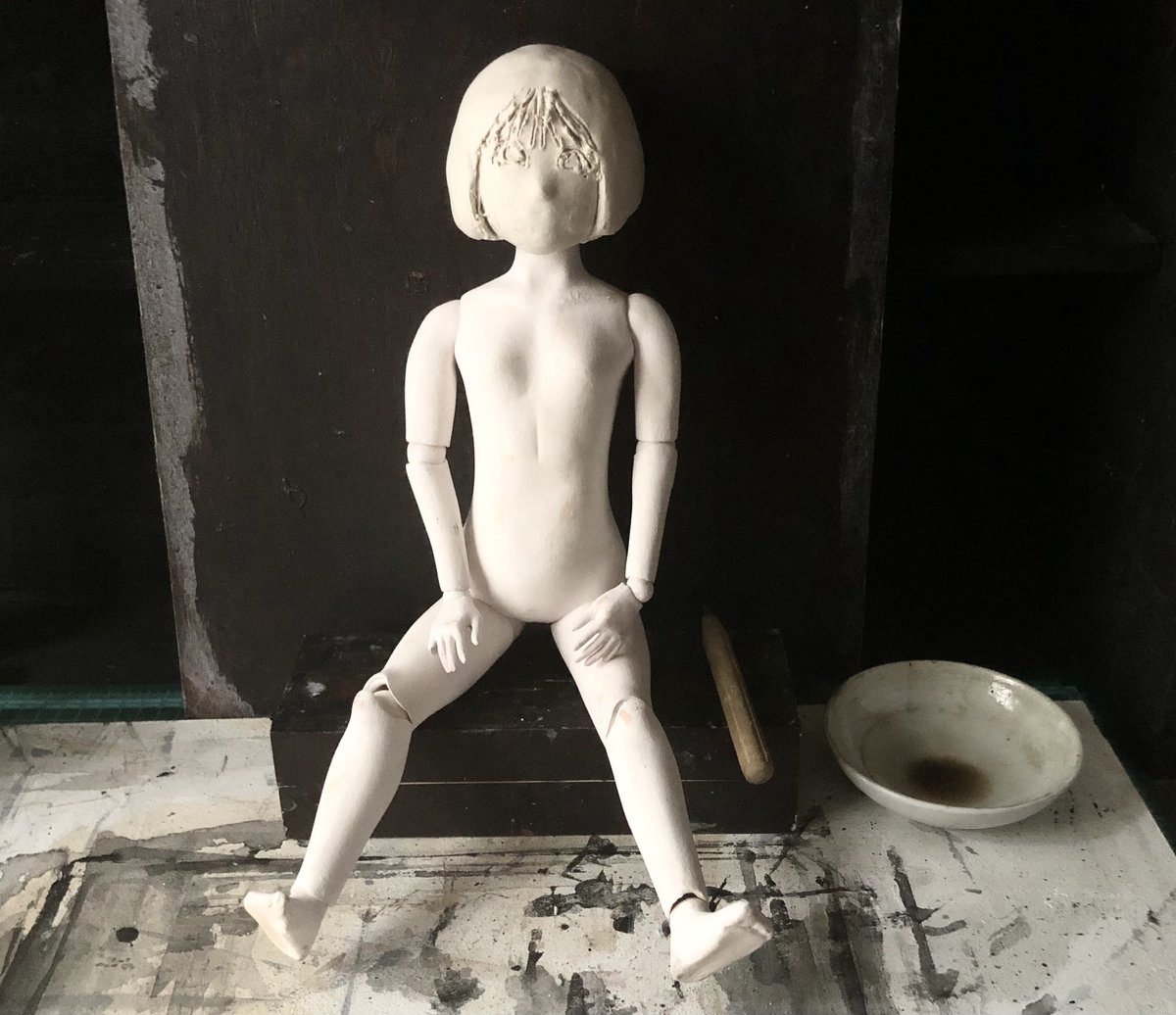 4_yon_fox's tweet image. モチーフ制作中😌