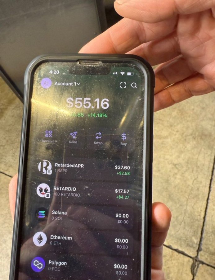 Homeless guy asked me for some money. 

So instead of giving him 5 or $10 I gave him my old iPhone and loaded his phantom wallet with $50.

Told him to lock in. I’m tracking his wallet. I’ll keep you all updated