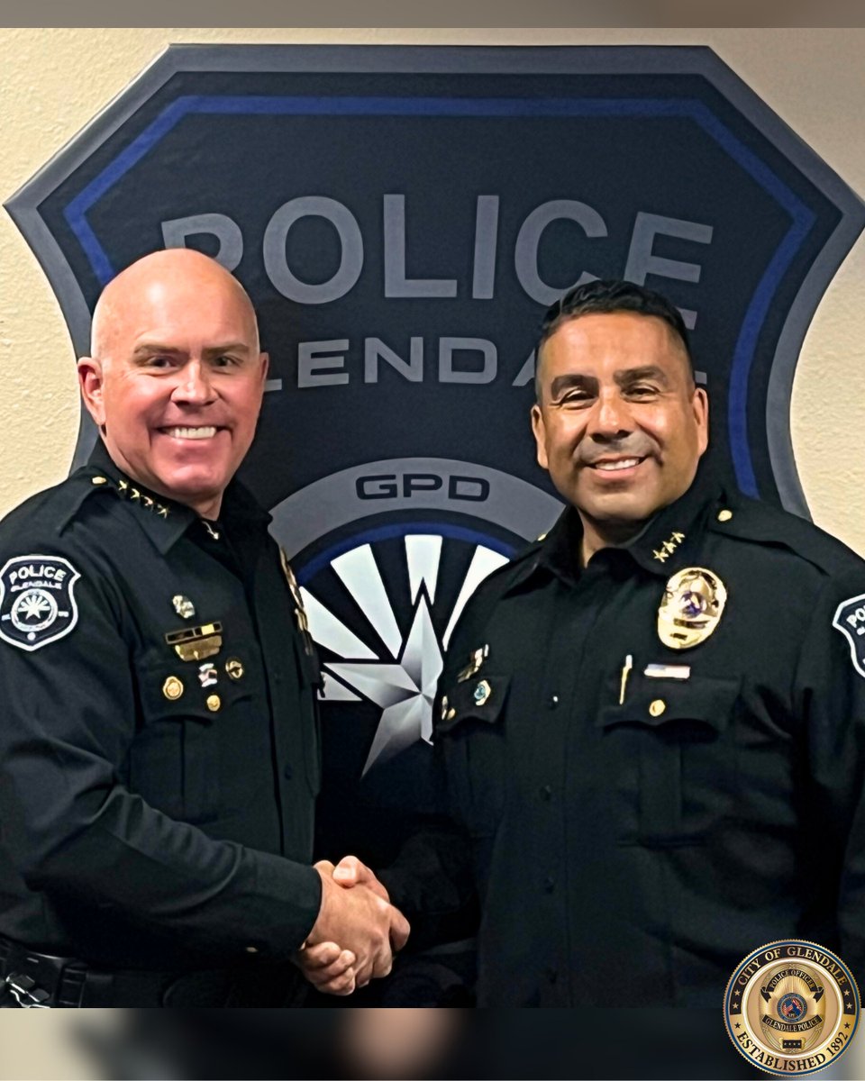 GlendaleAZPD's tweet image. The Glendale Police Department has picked Glendale native Ernest “Ernie” Ochoa as their next Assistant Police Chief. He begins his role as Assistant Chief next week. Congratulations AC Ochoa! #GlendaleAZPD #BeGPD #GlendalePolice