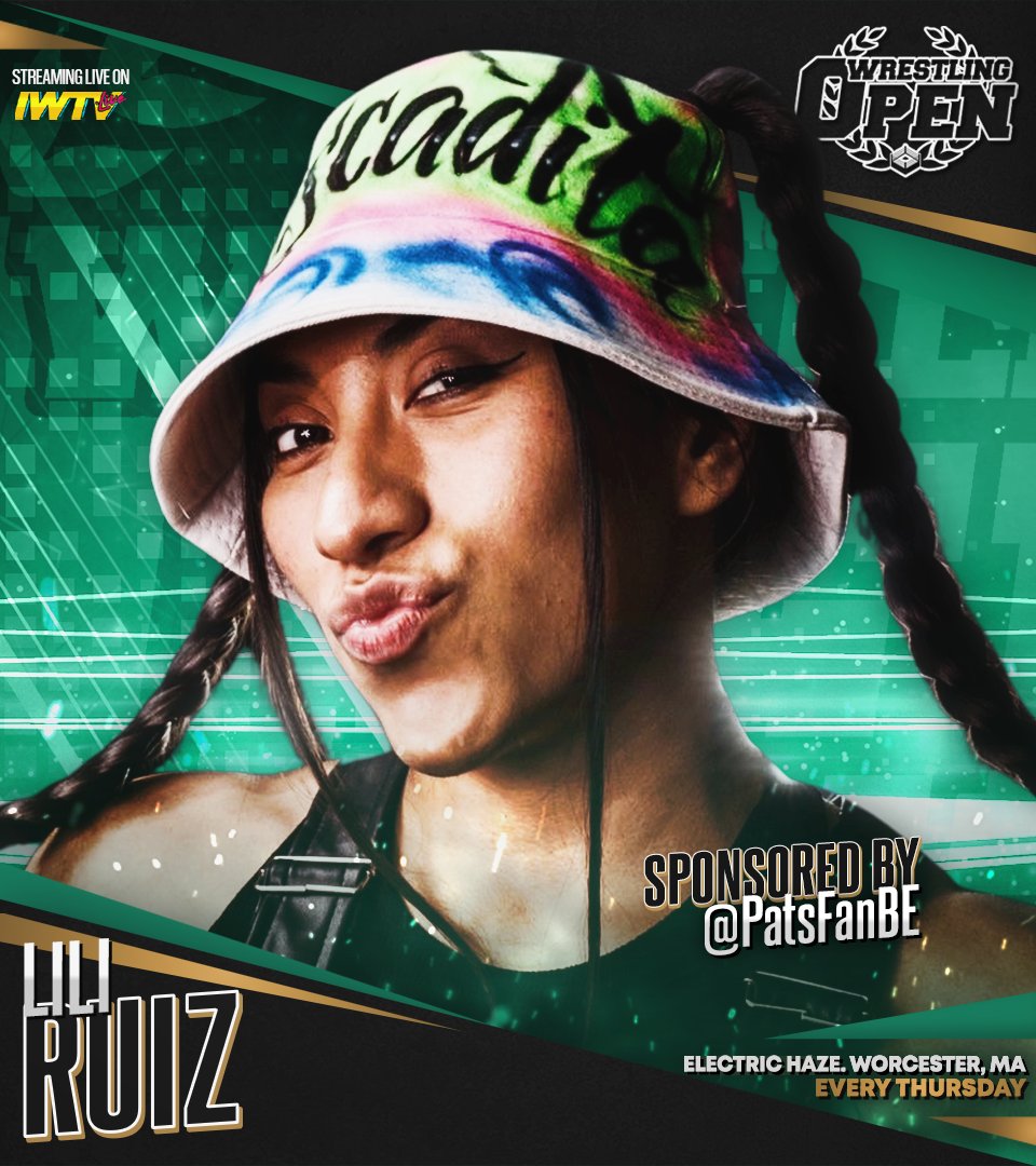 Beyond Wrestling (@beyondwrestling) on Twitter photo MATCH 2: <a href="/Yescosmic1/">MagicalGirl Cosmic</a> sponsored by <a href="/LoW_Deviantart/">Ladies of Wrestling</a> vs. <a href="/LaPescaditaRuiz/">Lili “La Pescadita” Ruiz 🇲🇽</a> sponsored by <a href="/PatsFanBE/">Tim</a>
Sign up for <a href="/indiewrestling/">IWTV</a> to stream <a href="/WrestlingOpen/">Wrestling Open</a> live Every Thursday Forever starting at 7:30pm ET
#WrestlingOpen | IWTV.live MATCH 2: <a href="/Yescosmic1/">MagicalGirl Cosmic</a> sponsored by <a href="/LoW_Deviantart/">Ladies of Wrestling</a> vs. <a href="/LaPescaditaRuiz/">Lili “La Pescadita” Ruiz 🇲🇽</a> sponsored by <a href="/PatsFanBE/">Tim</a>
Sign up for <a href="/indiewrestling/">IWTV</a> to stream <a href="/WrestlingOpen/">Wrestling Open</a> live Every Thursday Forever starting at 7:30pm ET
#WrestlingOpen | IWTV.live
