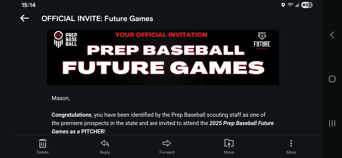 Thank you <a href="/PrepBaseballIL/">Prep Baseball Illinois</a> for inviting me! I’m honored and excited to be invited. Can’t wait to play!

<a href="/Sparks_North/">Cangelosi Sparks North</a> <a href="/KennedyBSBL/">Kennedy HS Crusaders Baseball</a> <a href="/pbtscouting/">Prep Baseball Scouting</a> <a href="/BoDomeBville/">Bo Dome Bensenville</a>