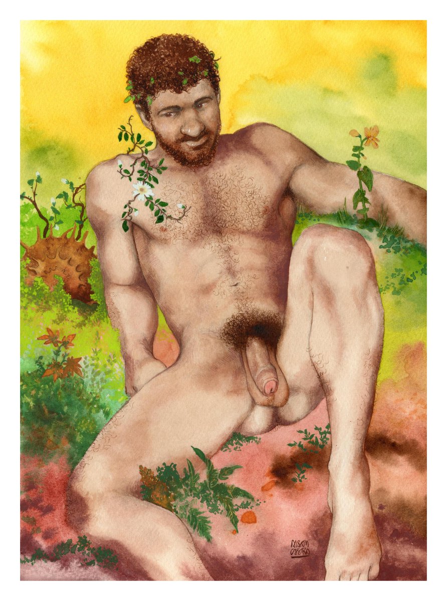 "When the Nature embraces you"
Art by <a href="/AlsonCastro/">Alson Castro</a> 
Watercolor - original on paper available 

#art #arte #gay #gayart #watercolor #watercolour #aquarela
