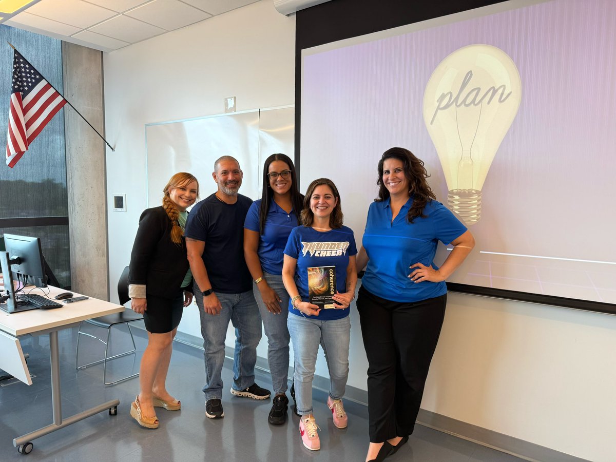 Strategic planning in full synergy mode! 🧠✨
Today I supported schools as they kicked off their School Improvement Plans through the lens of coherence—inspired by the work of Fullan &amp; Quinn.
📘 Congrats to the team from Doral Senior High, winners of Coherence raffle! 🏆