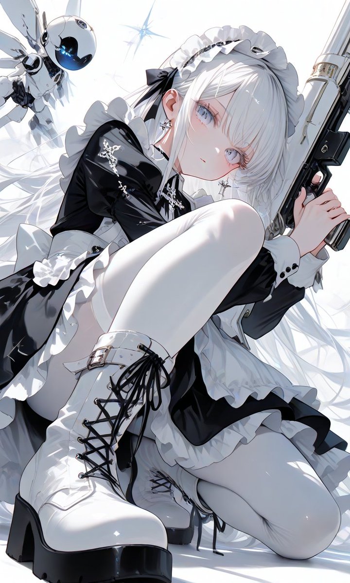 おはようございます☁
Battle Maid Style

#AIart