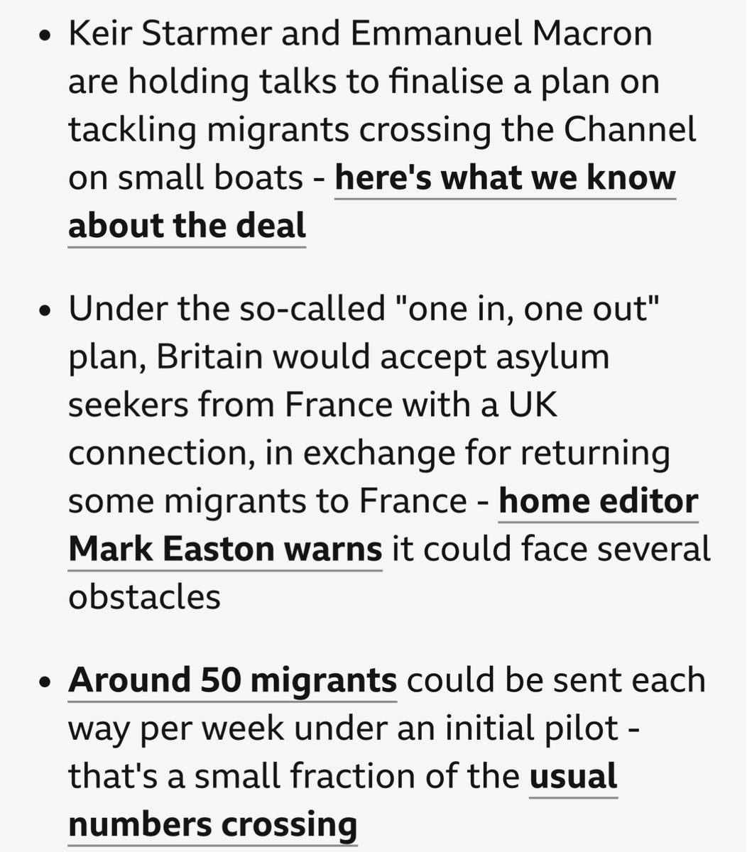tier_two_steir's tweet photo. @Keir_Starmer @Keir_Starmer how dim can you be? £476m to France to stop the boats! they've done nothing? now 1 in, 1 out, up to 50 ppl per week. £183 grand per person, then France sends 1 back Free 🙈 did Rachel tell you this was a good deal?😂 I despair https://t.co/47F7UyEW9w