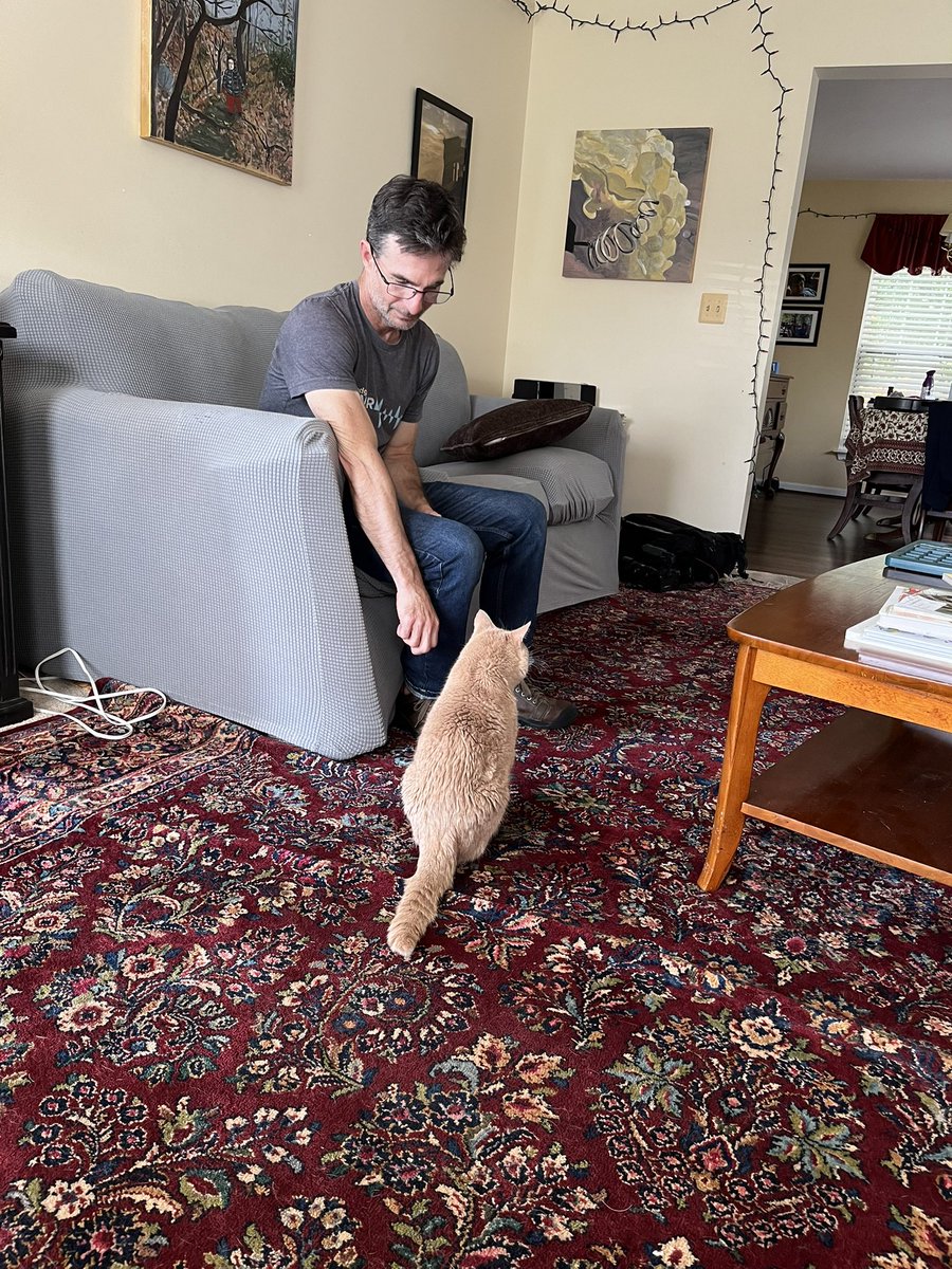 margaretbarthel's tweet image. Always making friends with the pets on assignment. Obviously with @tyronefoto