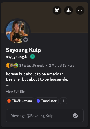 ryanckulp's tweet image. s/o to my wife&apos;s discord bio