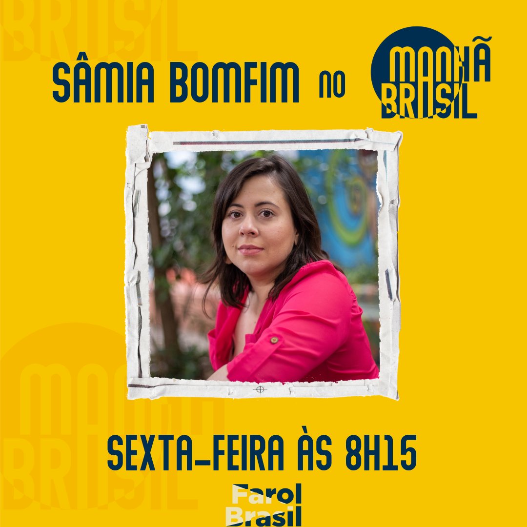 Sâmia, a braba, no Manhã Brasil desta sexta às 8h15