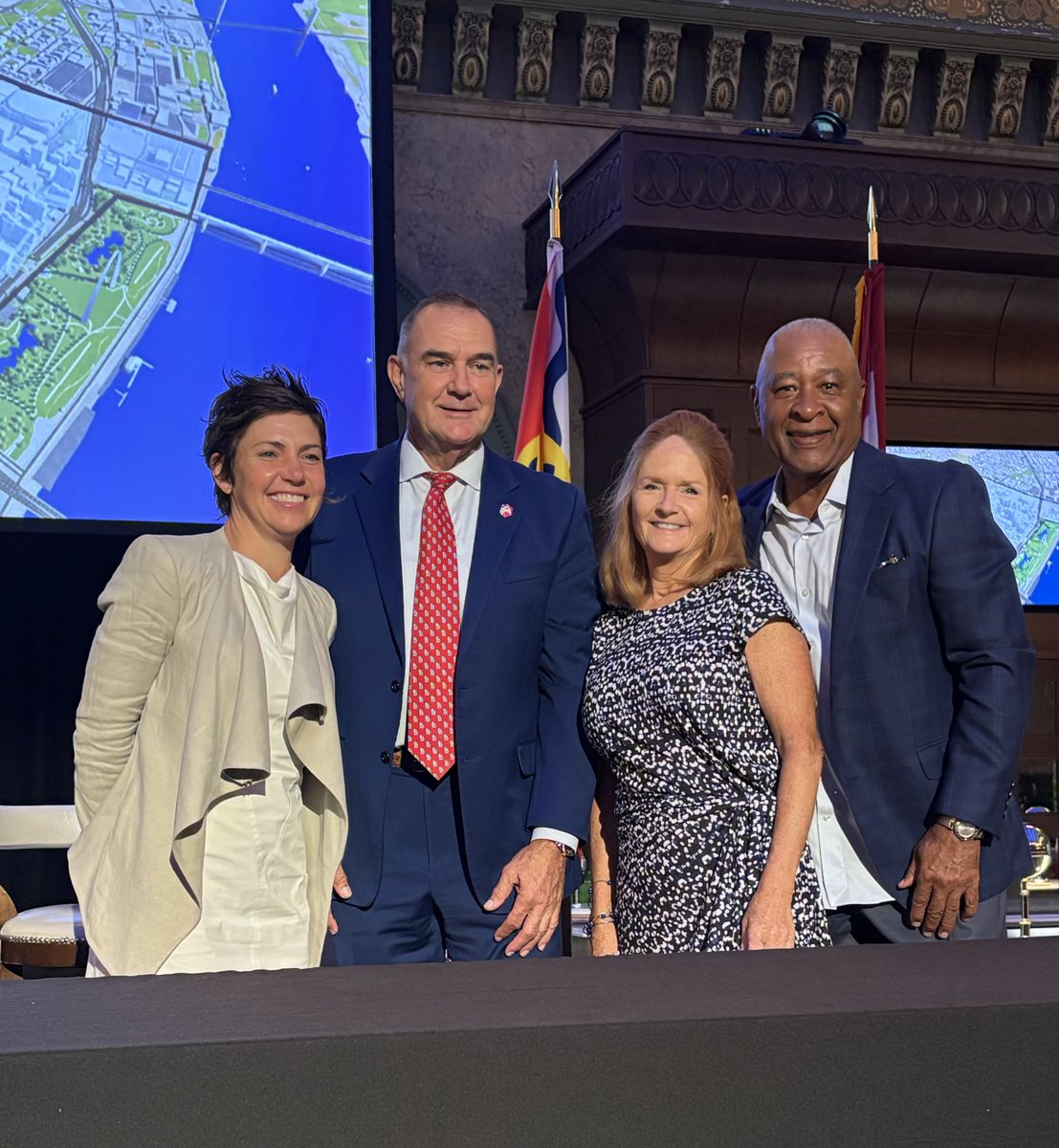 Excited to join Governor Kehoe for a bill signing that marks a major investment in our downtown entertainment district. Thank you to everyone that made HB 199 possible. The momentum is real—St. Louis is on the rise