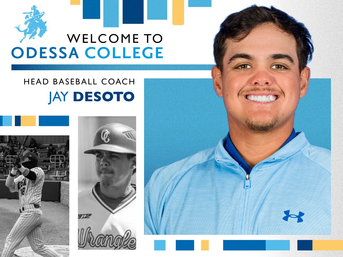Odessa College announced today that Coach Jay DeSoto accepted the position as the interim head baseball coach for the OC Wranglers baseball program. 

🔗 For full story: odessa.edu/news/2025-new-…