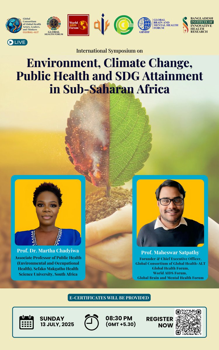 GHFGlobalHealth's tweet photo. Registration is FREE for the
International Symposium.
We look forward to hosting you on the stage of Global Health Forum.
Scan or Fill: https://t.co/1BLKyryYys
#CFP #India #Sustainability #GlobalHealth #ClimateChange #Environment #Data #SDGs #PublicHealth #Health
 #Africa https://t.co/8q4xunCuke