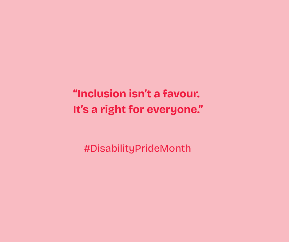 VarietyBC's tweet photo. A reflection in honour of #DisabilityPrideMonth from our philanthropy services coordinator, Julianna Vittorio. 
Using a text-to-speech reader? Find the full quote in text format here: https://t.co/vyEBefjoed
❤️💛🤍🩵💚 https://t.co/ogh0mRZnyi