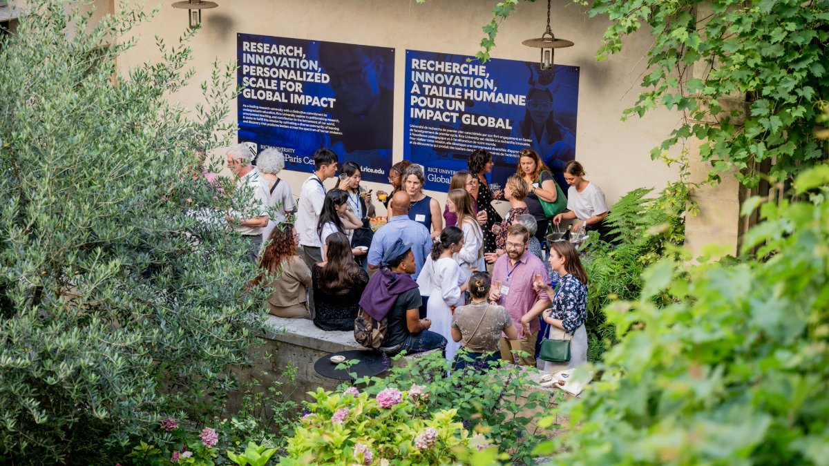 ricealumni's tweet image. Bonjour from Paris! Alumni, students, faculty, staff and parents gathered last week at the Rice Global Paris Center for a reception with President Reginald DesRoches.