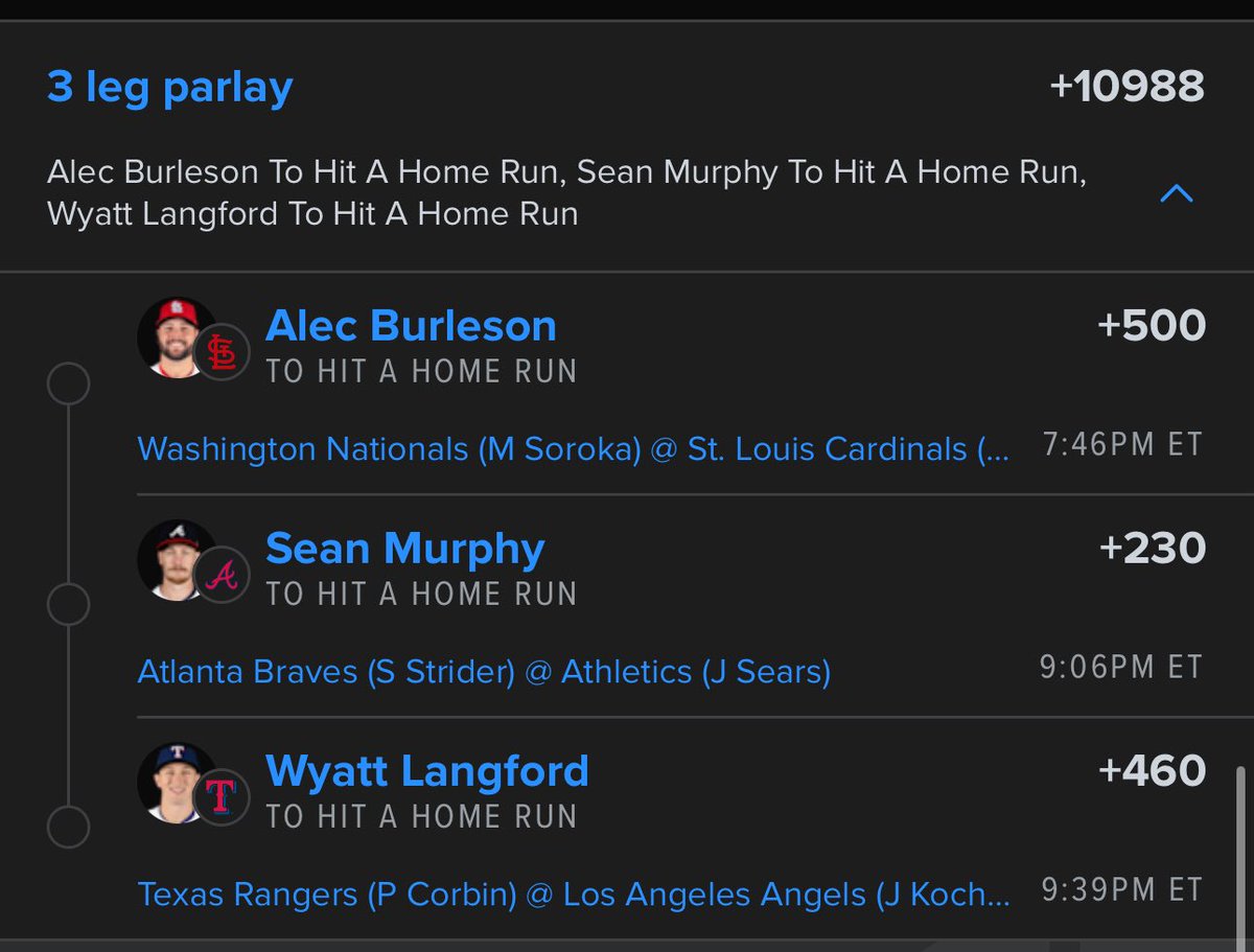 Proper_Picks's tweet image. MLB HR Lotto and RR

Running these 3 for tonight. Let’s cash another bomb!! 

Good weather plus good hitters. Let’s do this!

As always @thewinn1ngedge has my full card for tonight !

#MLB #SportsBetting