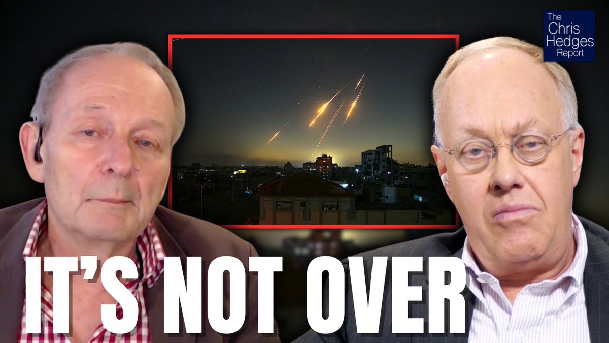 ChrisLynnHedges's tweet image. On the latest episode of The Chris Hedges Report, Alastair Crooke and I discuss the war with Iran, and how the conflict is far from over. The future of the Middle East and the global economy hinges on what comes next from Israel, Iran or the United States. The implications will…