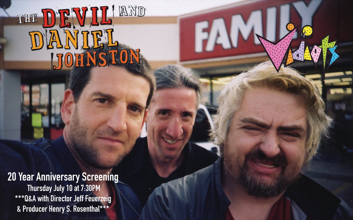 FeuerzeigJeff's tweet image. TONIGHT! 20 year anniversary screening of my Sundance award-winning THE DEVIL and DANIEL JOHNSTON.
VIDIOTS Eagle 🦅 Rock
35mm Print
Low ticket alert!
Crush the corporate ogre👹…
Thurs July 10 7:30pm
