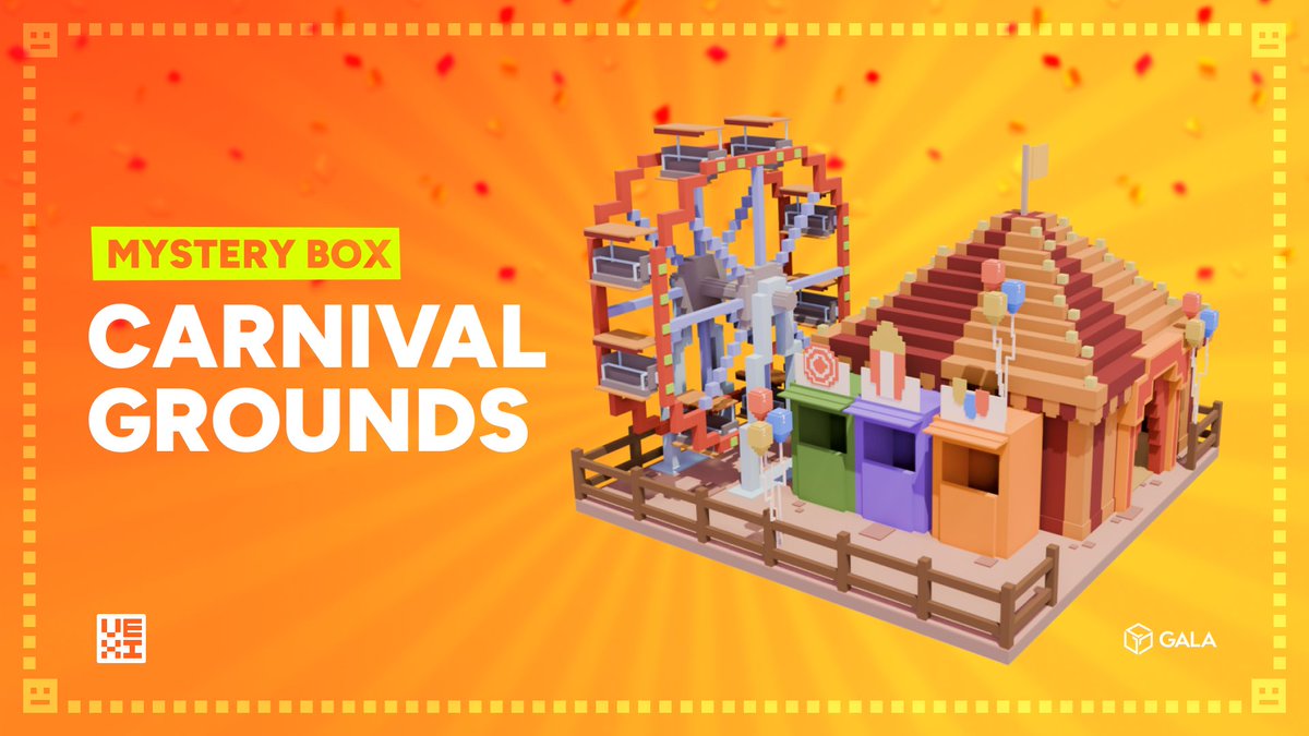 GoGalaGames's tweet image. 🎪 NEW: Carnival Grounds Mystery Box 🎪
🗓️ July 10 @ 12 PM PST — only 200 boxes!
news.gala.com/gala-games/ste…
🏗️ 1 Carnival Grounds building with rarity-based points:
🟩 20 pts • 🔵 30 pts • 🟣 45 pts • 🟠 60 pts
💥 First time we scale points by rarity!
🎭 Next week: Jaxel…