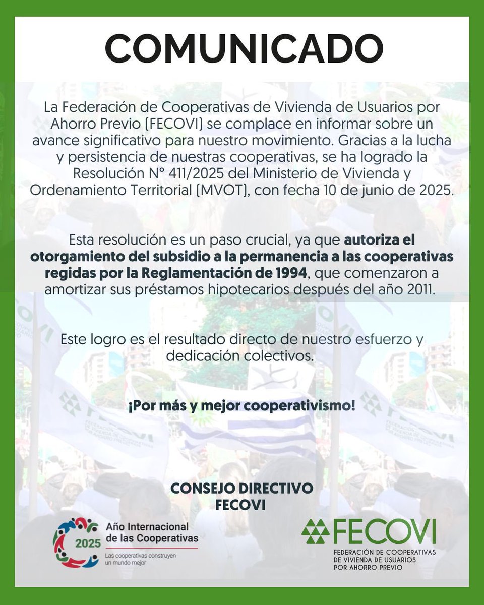 📌 Comunicado oficial