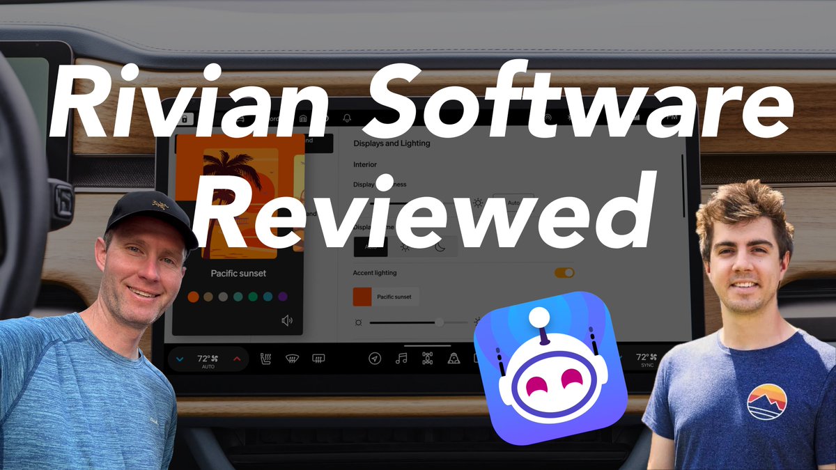 TravisKetchum's tweet image. What does one of the best indie iOS developers think of @Rivian software aesthetic and stability?
Find out in my latest video with @ChristianSelig to find out!
🍿🎥: youtu.be/ubWpU2urvrc
