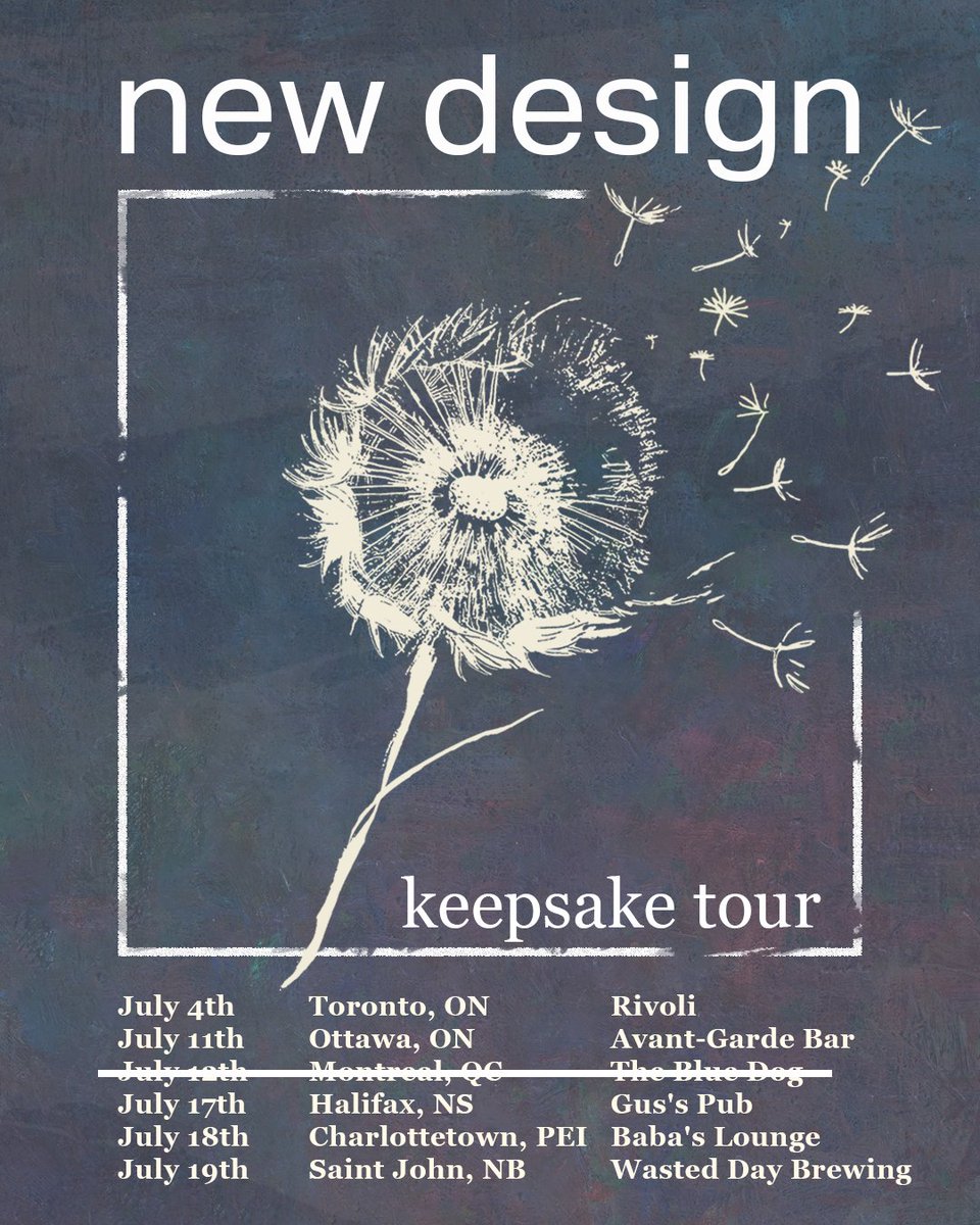 Heading out East tomorrow, unfortunately we will no longer be playing Montreal but we'll be in the city to hang. 

Catch you at a show, bring your GameCube controller if you play melee!