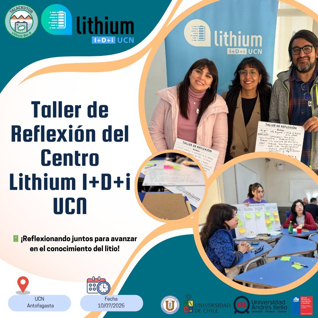 Lithium_rucn's tweet image. 🔋 ¡Reflexionando juntos para avanzar en el conocimiento del litio! Hoy, nuestr@s investigador@s participaron activamente en el Taller de Reflexión del Centro Lithium I+D+i UCN, iniciativa de la que también forman parte como investigadores.
