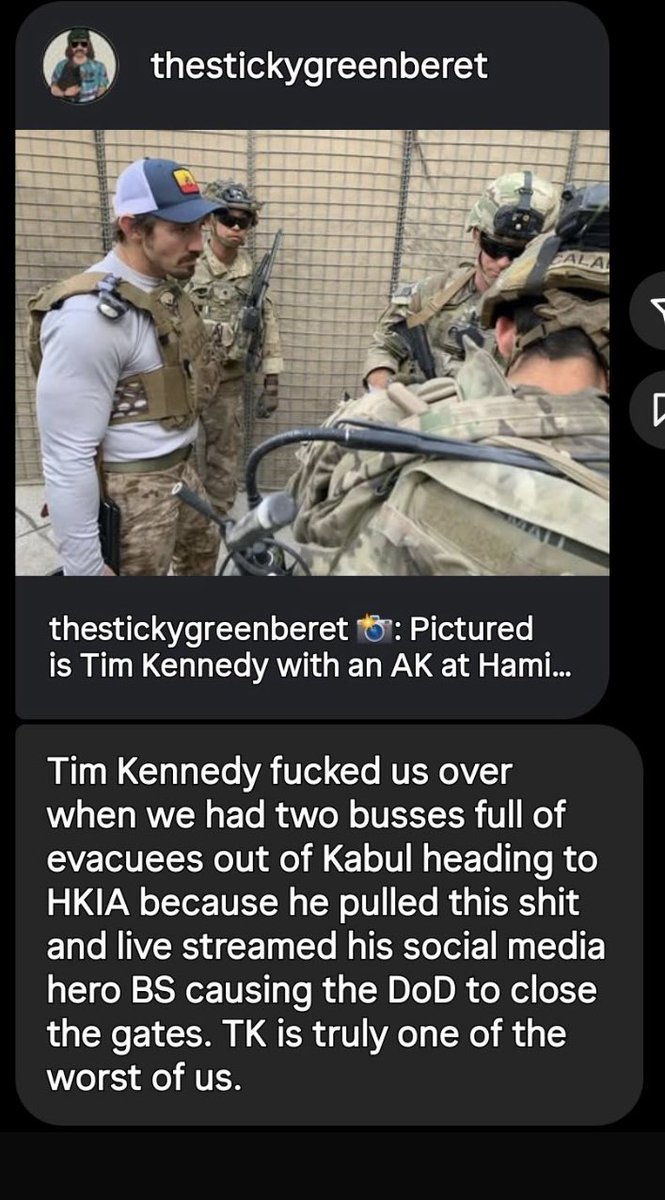 I’d also like to submit this but I’ve had to redact names for privacy reasons. This cannot be considered “proof” per-say, but it certainly confirms the above sworn statement. This was sent to a friend, green beret, on Instagram.