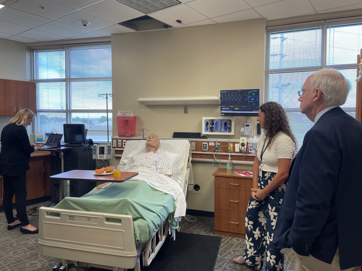 We also made a visit to the <a href="/UNMCCON/">UNMC CON</a> Northern Division, located at <a href="/northeastedu/">Northeast Community College</a>. It was exciting to see the classroom spaces, simulation labs and state-of-the-art technology. Proud of the many efforts helping to train more nurses for our Northeastern Nebraska communities.