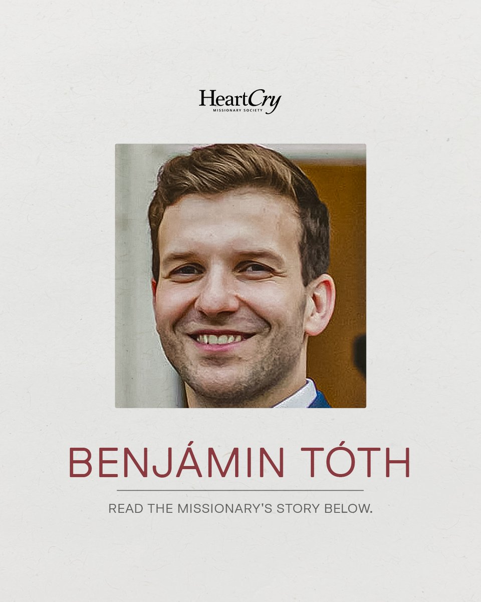HeartCryMission's tweet image. Meet HeartCry Benjámin Tóth.
Benjámin serves Christ as a pastor and church planter at Grace Fellowship Reformed Baptist Church in Budapest, Hungary's capital.
He grew up in a Baptist family and became a Christian during his high school years.
He recalls the time before his…