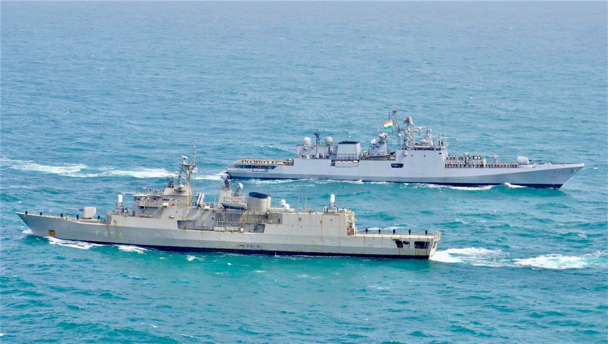 D__Mitch's tweet image. The @NavyGR Hydra-class frigate HS Psara participated in a #PASSEX with @indiannavy Talwar-class frigate #INSTarkash on Jul 10, 2025. Photos by @IN_WNC.