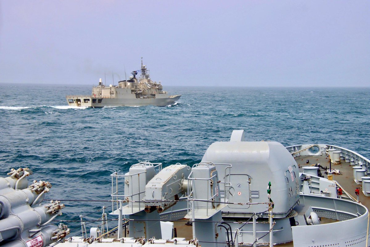 D__Mitch's tweet image. The @NavyGR Hydra-class frigate HS Psara participated in a #PASSEX with @indiannavy Talwar-class frigate #INSTarkash on Jul 10, 2025. Photos by @IN_WNC.