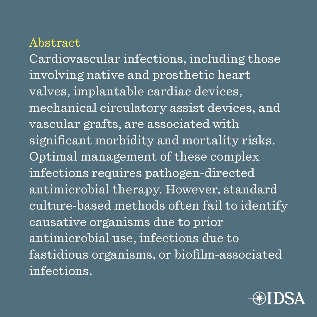 Clinical Infectious Diseases (@cidjournal) on Twitter photo The Next Step: Role of Metagenomic Next Generation Sequencing for Microbial Detection in Culture-negative Cardiovascular infections
✅ Just Accepted
✍️ <a href="/SarwatKMD/">Sarwat Khalil</a> @BCMHouston <a href="/RizwanSohailMD/">M. Rizwan Sohail, MD</a>
🔗 bit.ly/40IoKBZ The Next Step: Role of Metagenomic Next Generation Sequencing for Microbial Detection in Culture-negative Cardiovascular infections
✅ Just Accepted
✍️ <a href="/SarwatKMD/">Sarwat Khalil</a> @BCMHouston <a href="/RizwanSohailMD/">M. Rizwan Sohail, MD</a>
🔗 bit.ly/40IoKBZ