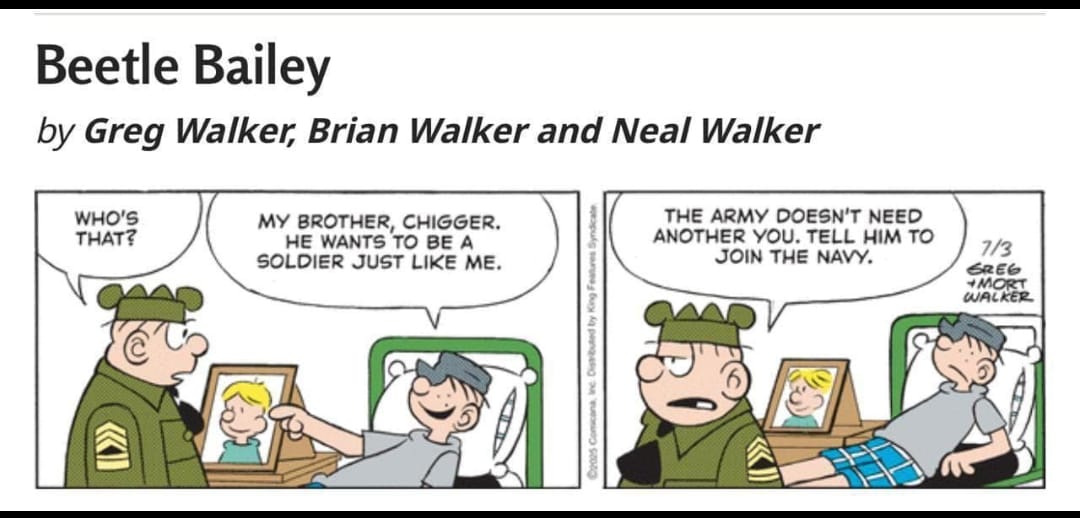 And that's how many of us ended up joining the Navy.