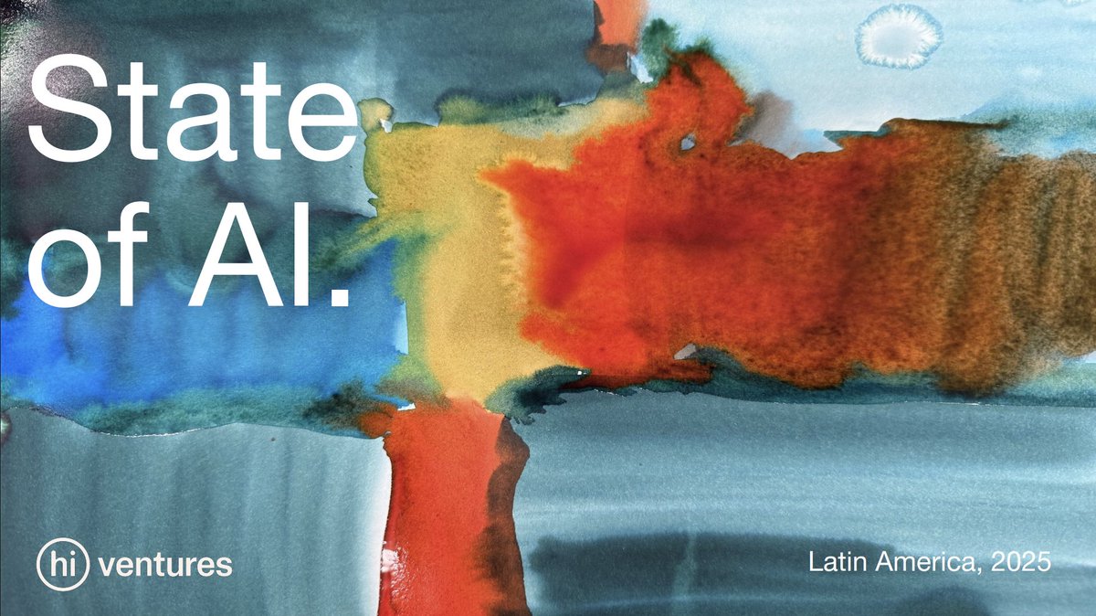 ✨ Presentamos la tercera edición del State of AI 2025 

Después de meses de investigación, analizamos cómo startups, fondos y corporativos en América Latina están adoptando #AI convirtiéndola en parte central del futuro económico y tecnológico de la región.

Incluye insights de