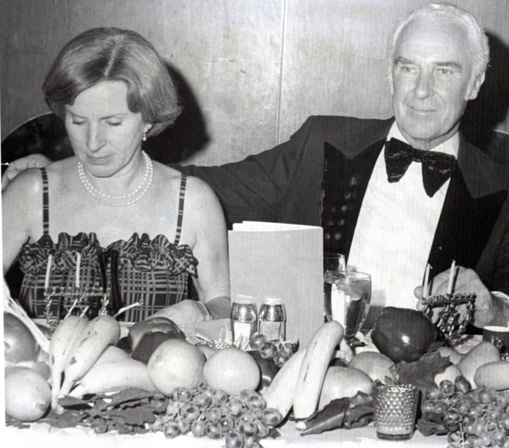"I've got to see that this community stays healthy. I'll take dollars from the devil himself if it's legal - and I don't mean anything disparaging toward the Teamsters by that."

E. Parry Thomas (1921-2016)
first banker to finance casinos in the 1950’s

Peggy &amp; E. Parry Thomas at