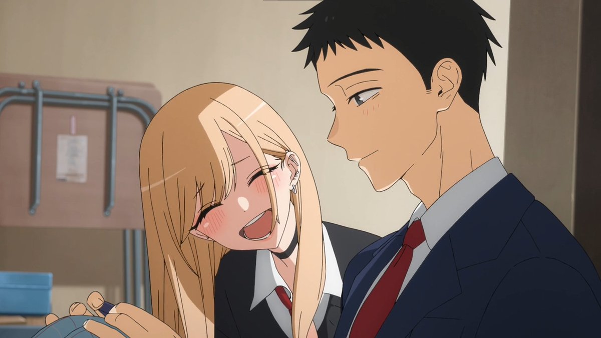 johnurii's tweet photo. i still think it's absolutely insane that cloverworks are giving us 3 romance animes this season and not a single one of them are lacking in quality at ALL https://t.co/Skp541k2gi