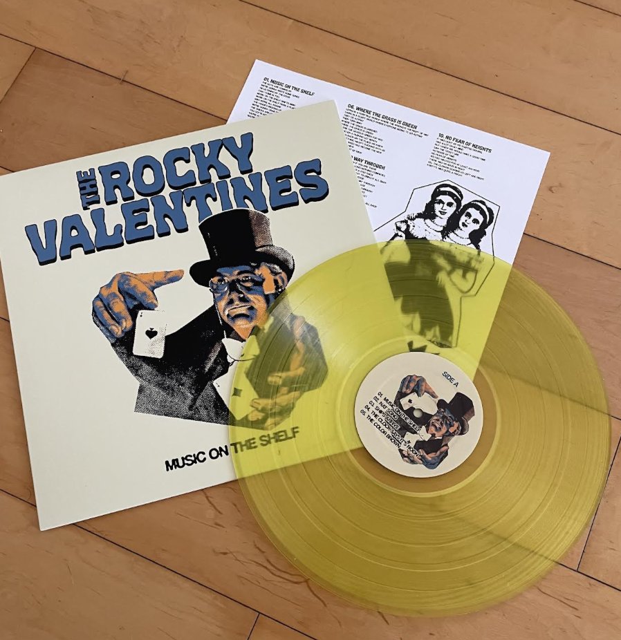 The Rocky Valentines 'music on the shelf' out on 7/18 . . . get one : velvetbluemusic.com/?product=the-r…